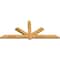 Ekena Millwork Kennewick Rough Sawn Timber Gable Bracket, Western Red Cedar, 108"W x 45"H x 4"D x 6"F, 10/12 Pitch GBW108X45X0406KEN00RWR - alternate 5